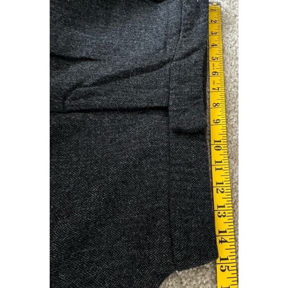 Anna Thomas Italy Pants Gray Wool Blend Stretch Fit Tapered Leg Women’s Size 10 - Picture 6 of 9